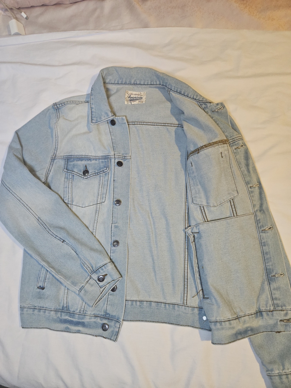 American Vintage Light Blue Denim Shirt Jacket